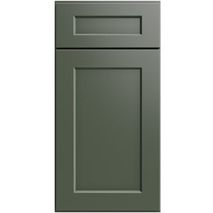 Thumbnail: 21W x 34.5H x 24D 1-Door 1-Drawer One Rollout Shelf Base Kit - B211RS - Shaker - Ivy finish