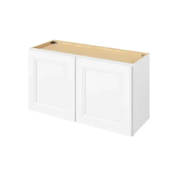 33-in W x 18-in H x 12-in D Wall Cabinet - St. Croix - Polar White - Assembled