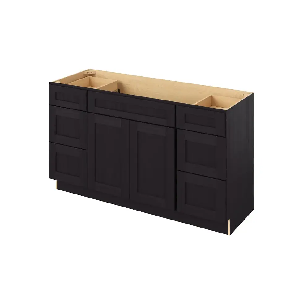 Thumbnail: 60-in W x 35-in H x 21-in D Combo Vanity Cabinet - Monterey