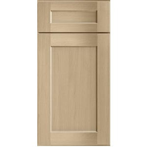 Thumbnail: 42-in W x 34.5-in H x 24-in D Double Door Double Drawer Base - B42 - Shaker - Honey finish