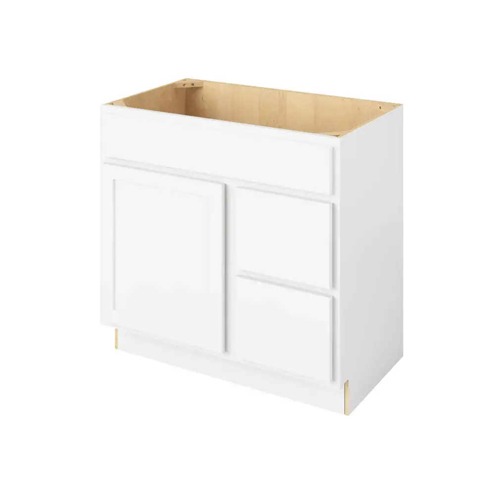 36-in W x 35-in H x 21-in D Vsdb_R Cabinet - Nantucket - Polar White - Assembled