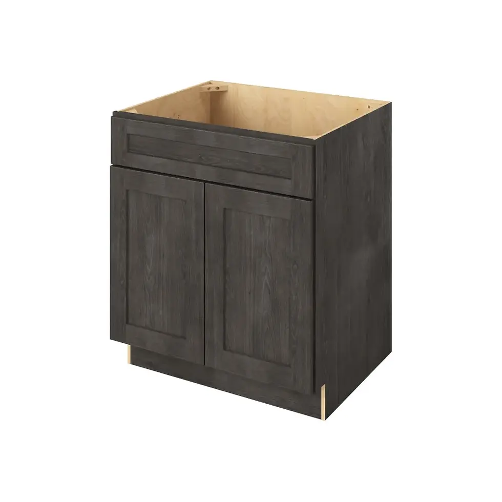 Thumbnail: 30-in W x 35-in H x 21-in D Sink Base Cabinet - Monterey - Slate - Assembled / Quick Build shared image