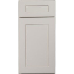 Thumbnail: 18W x 34.5H x 24D Single FH Door Base w/ Tray Divider Kit - B18FHTD - Shaker - Dove finish