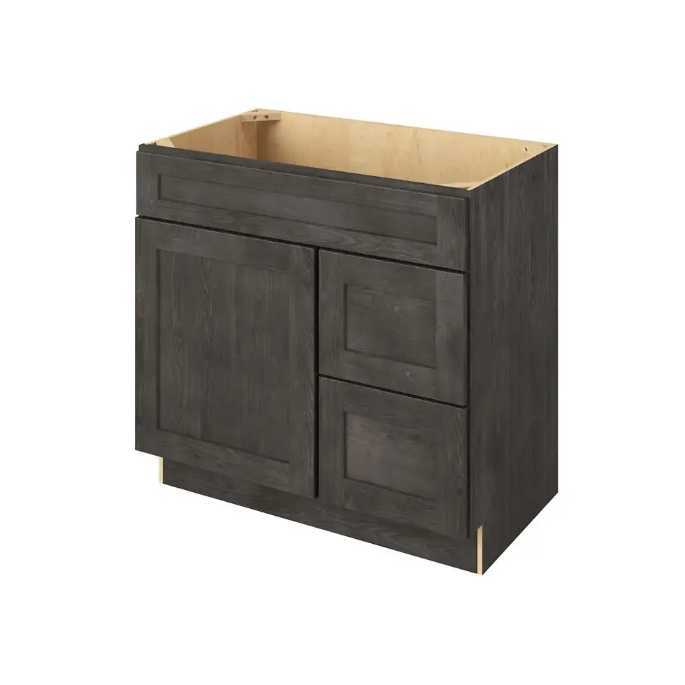 Thumbnail: 36-in W x 35-in H x 21-in D Vsdb_R Cabinet - Monterey - Slate - Assembled / Quick Build shared image