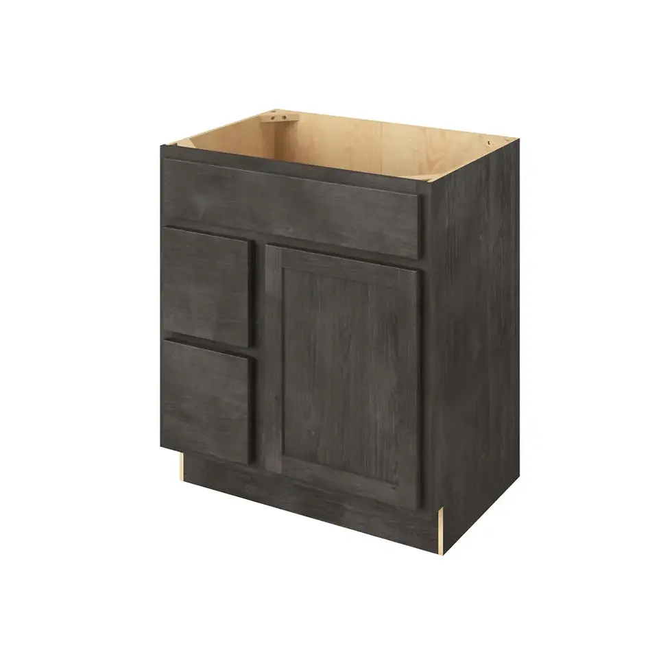 Thumbnail: 30-in W x 35-in H x 21-in D Vsdb_R Cabinet - Nantucket - Slate - Assembled