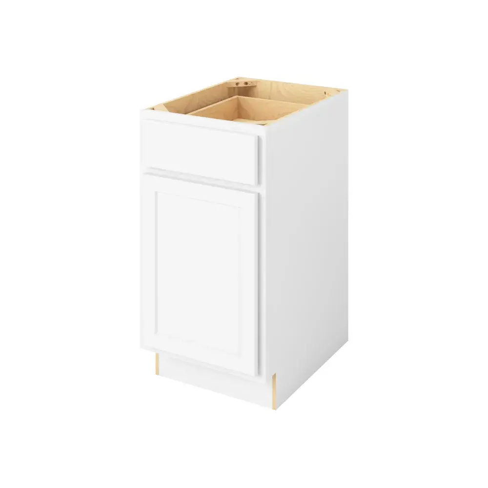 18-in W x 35-in H x 24-in D Drawer Door Base Cabinet - Nantucket - Polar White - Assembled