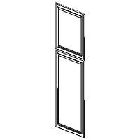 24-in D x 84-in H Tall Decorative End Panel - TDEP2484 - Haven - Left hinge