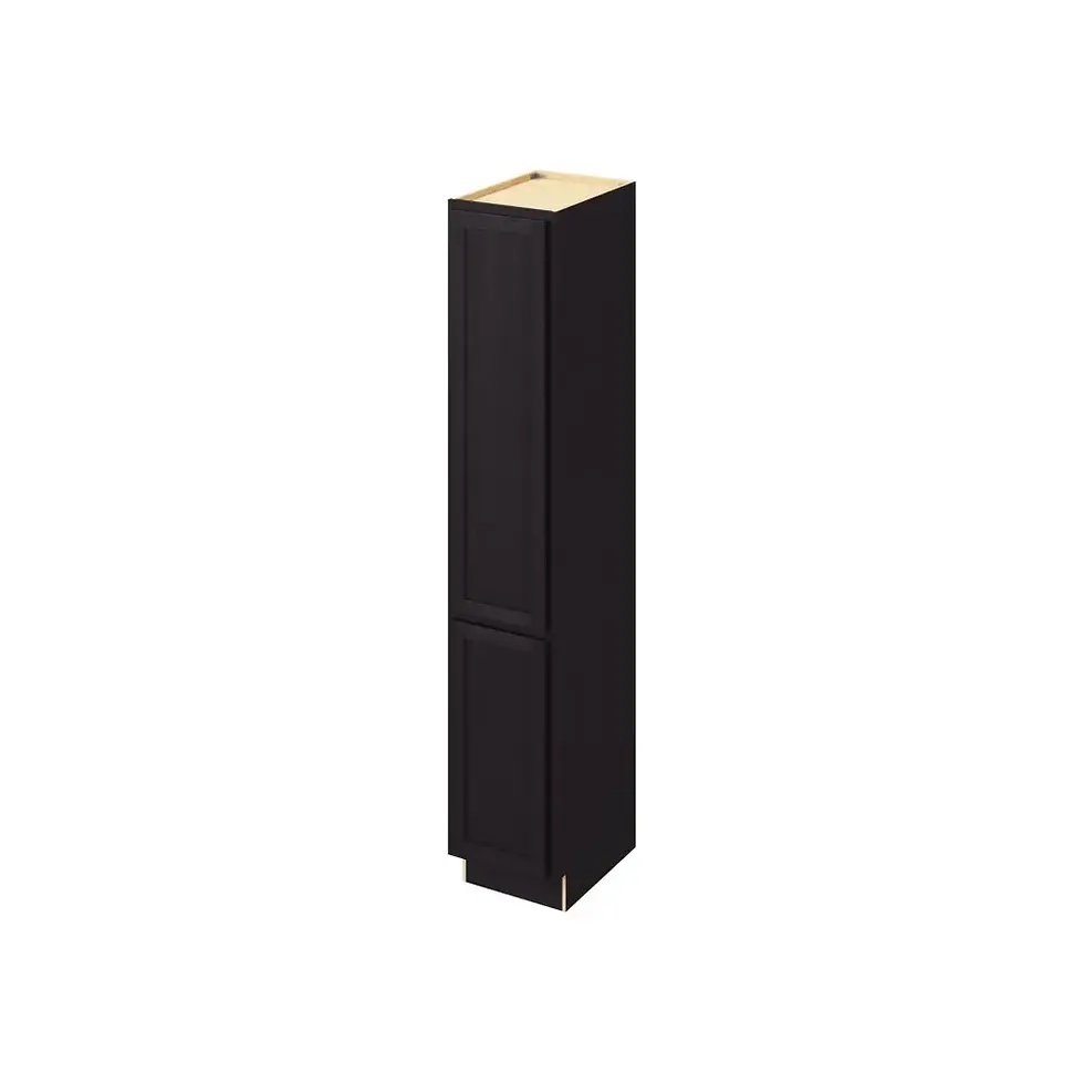 Thumbnail: 15-in W x 84-in H x 21-in D Linen Cabinet - Nantucket - Espresso - Assembled / Quick Build shared image