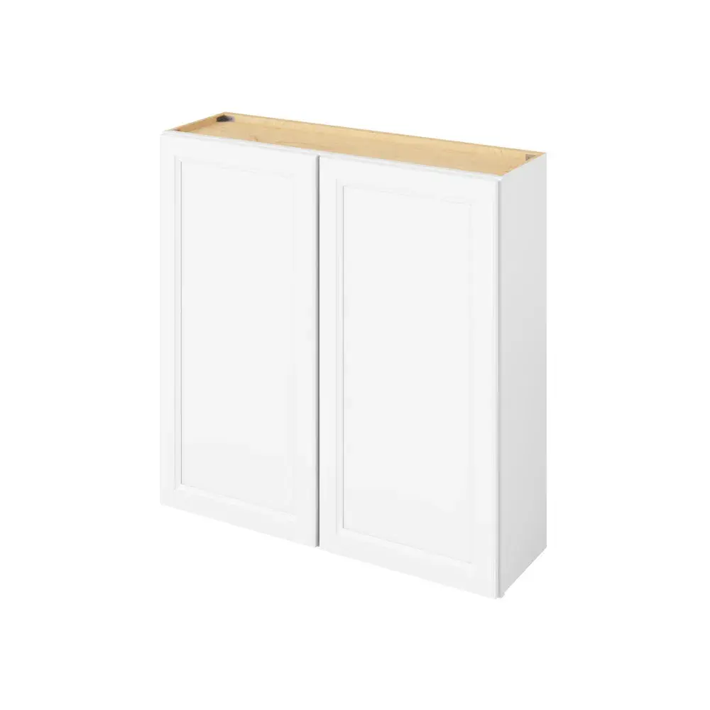 42-in W x 42-in H x 12-in D Wall Cabinet - St. Croix - Polar White - Assembled