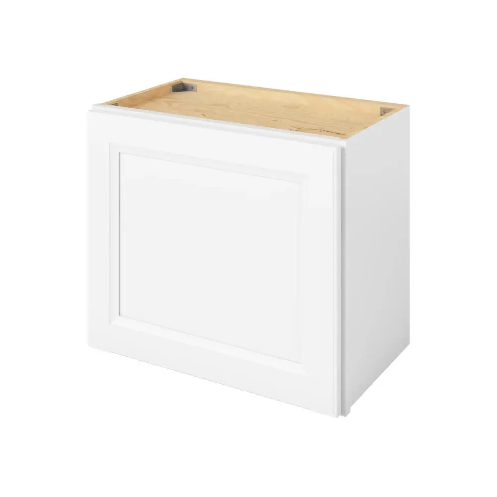 21-in W x 18-in H x 12-in D Wall Cabinet - St. Croix - Polar White - Assembled - Left