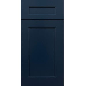 Thumbnail: 15W x 34.5H x 24D Single FH Door w/ Trash Pullout (One Bin) - B15FHTCPO - Shaker - Navy finish