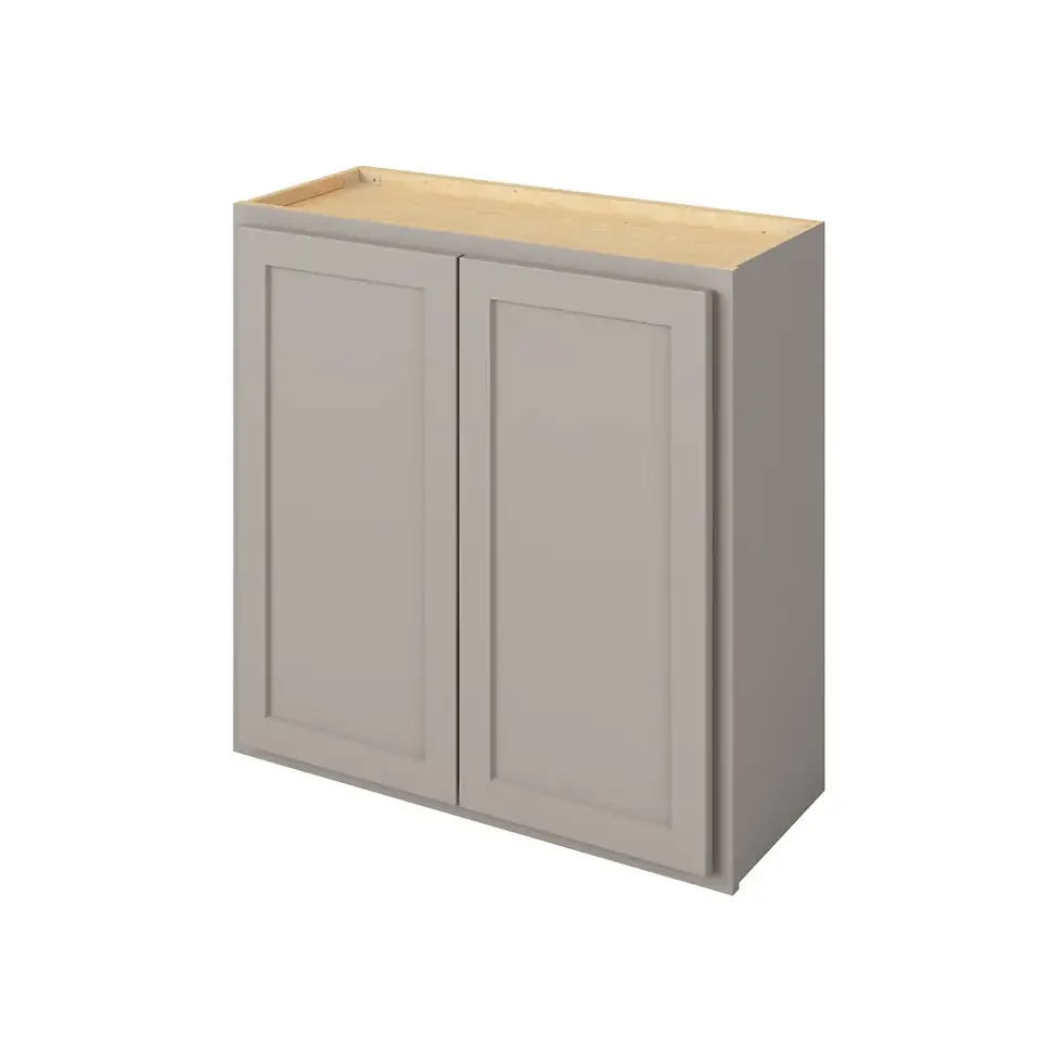 30-in W x 30-in H x 12-in D Wall Cabinet - Nantucket - Pebble Grey - Assembled