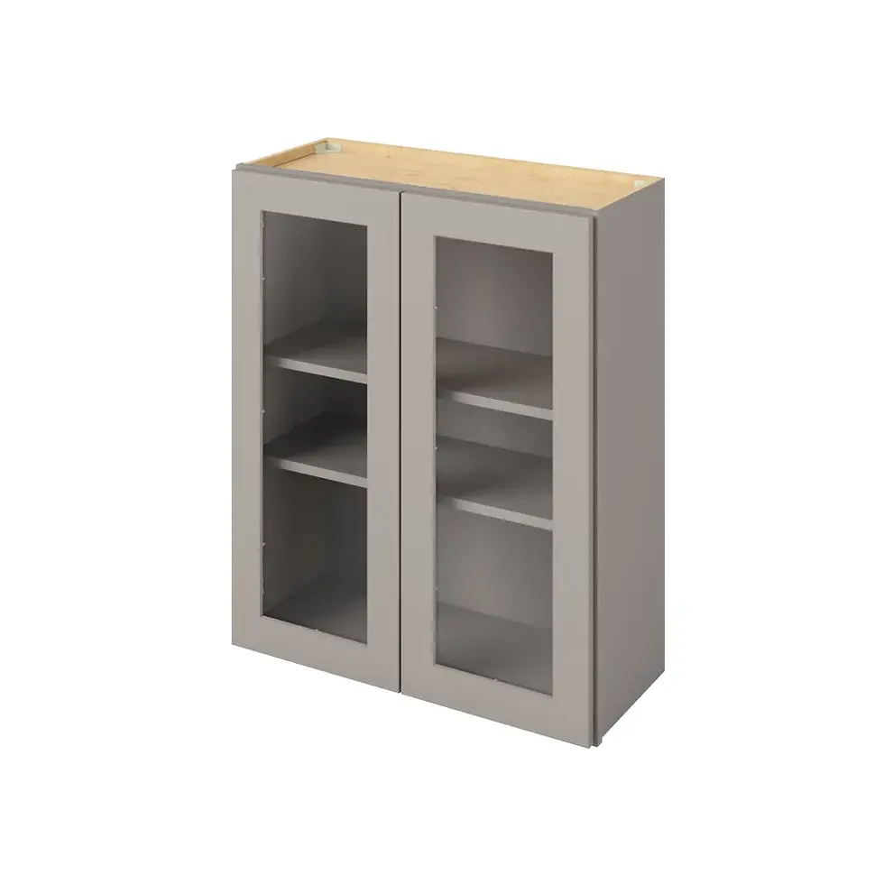 30-in W x 36-in H x 12-in D Wall Cabinet - Monterey - Pebble Grey - Assembled
