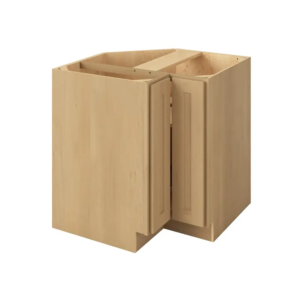 Thumbnail: 33-in W x 35-in H x 24-in D Corner Base Cabinet - Monterey - Sandstone - Assembled