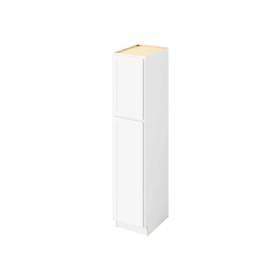 18-in W x 84-in H x 24-in D Pantry Cabinet - Nantucket - Polar White - Assembled - Left