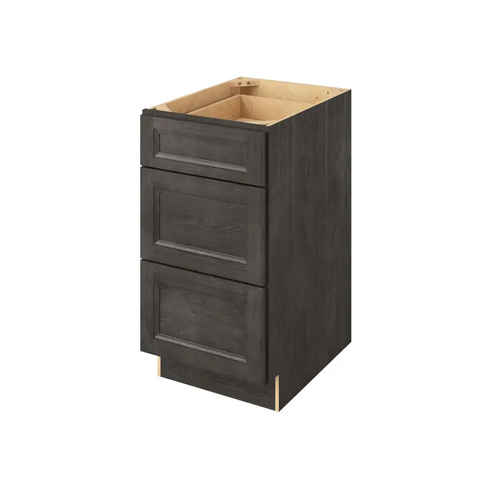 18-in W x 35-in H x 24-in D 3-Drawer Base Cabinet - St. Croix - Slate - Assembled