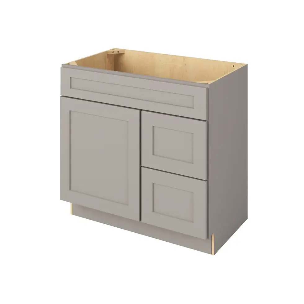 36-in W x 35-in H x 21-in D Vsdb_R Cabinet - Monterey - Pebble Grey - Assembled