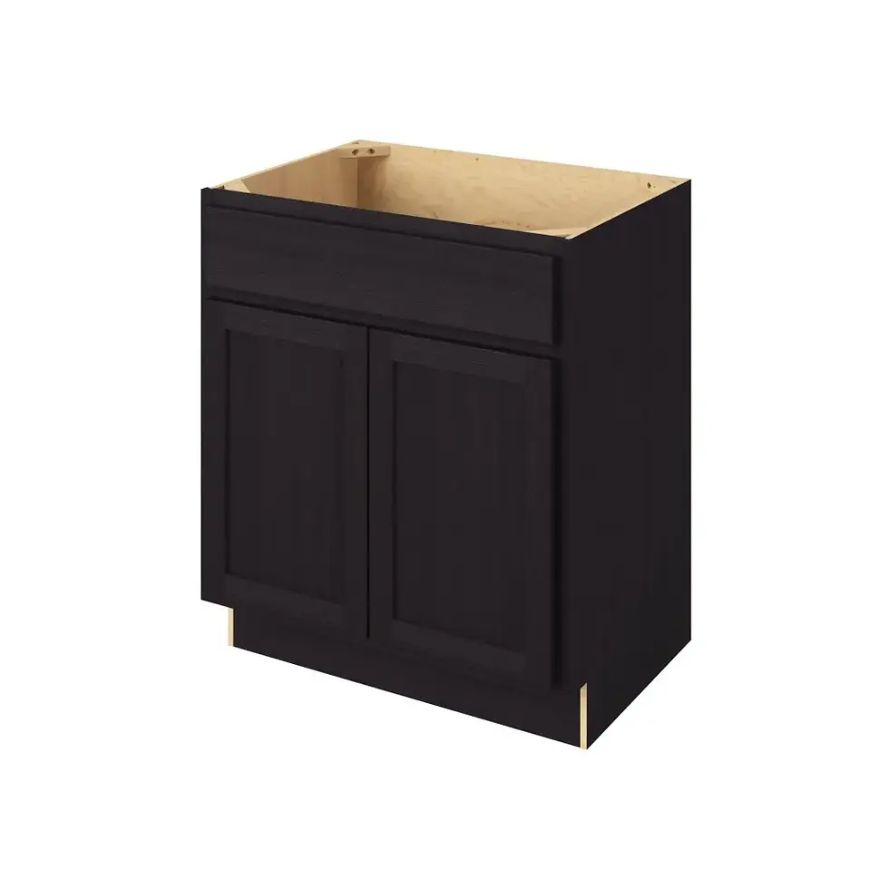 Thumbnail: 30-in W x 35-in H x 21-in D Sink Base Cabinet - Nantucket - Espresso - Assembled