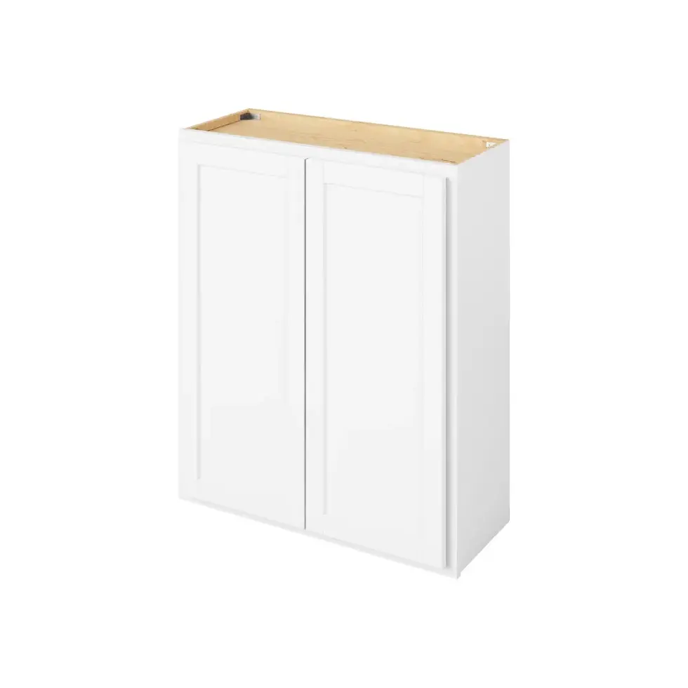 Thumbnail: 39-in W x 36-in H x 12-in D Wall Cabinet - Nantucket - Polar White - Assembled