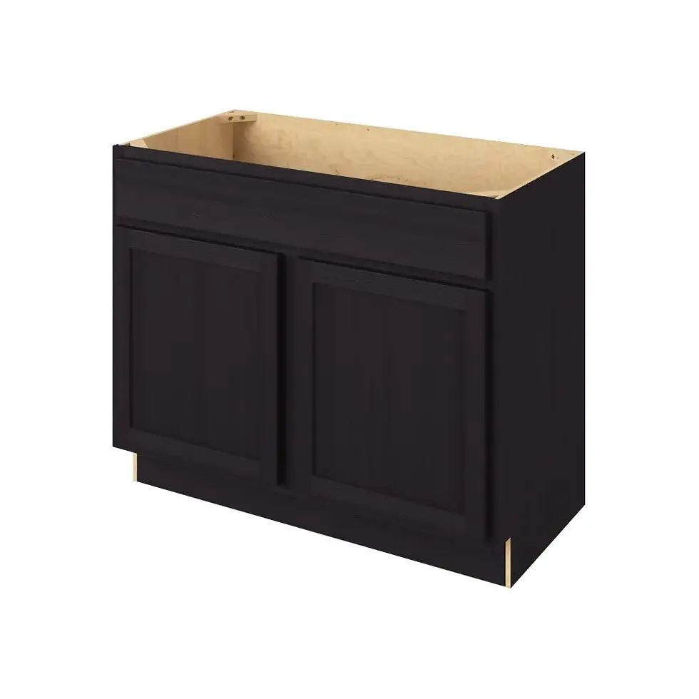 Thumbnail: 42-in W x 35-in H x 21-in D Sink Base Cabinet - Nantucket - Espresso - Assembled