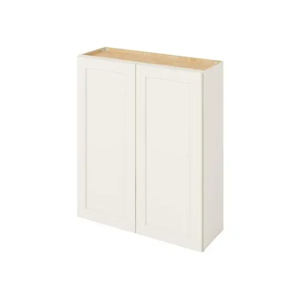 Thumbnail: 36-in W x 42-in H x 12-in D Wall Cabinet - Monterey - Shell White - Assembled / Quick Build shared image