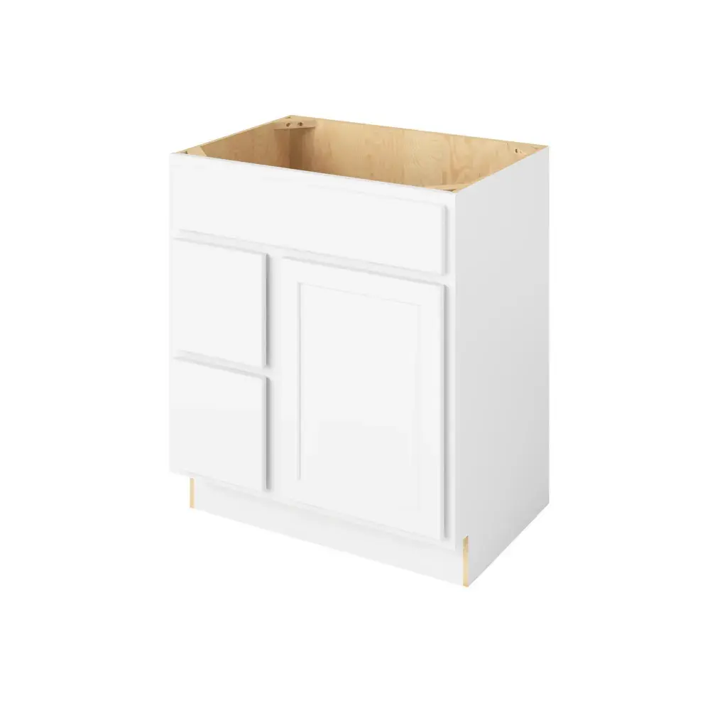 30-in W x 35-in H x 21-in D Vsdb_R Cabinet - Nantucket - Polar White - Assembled