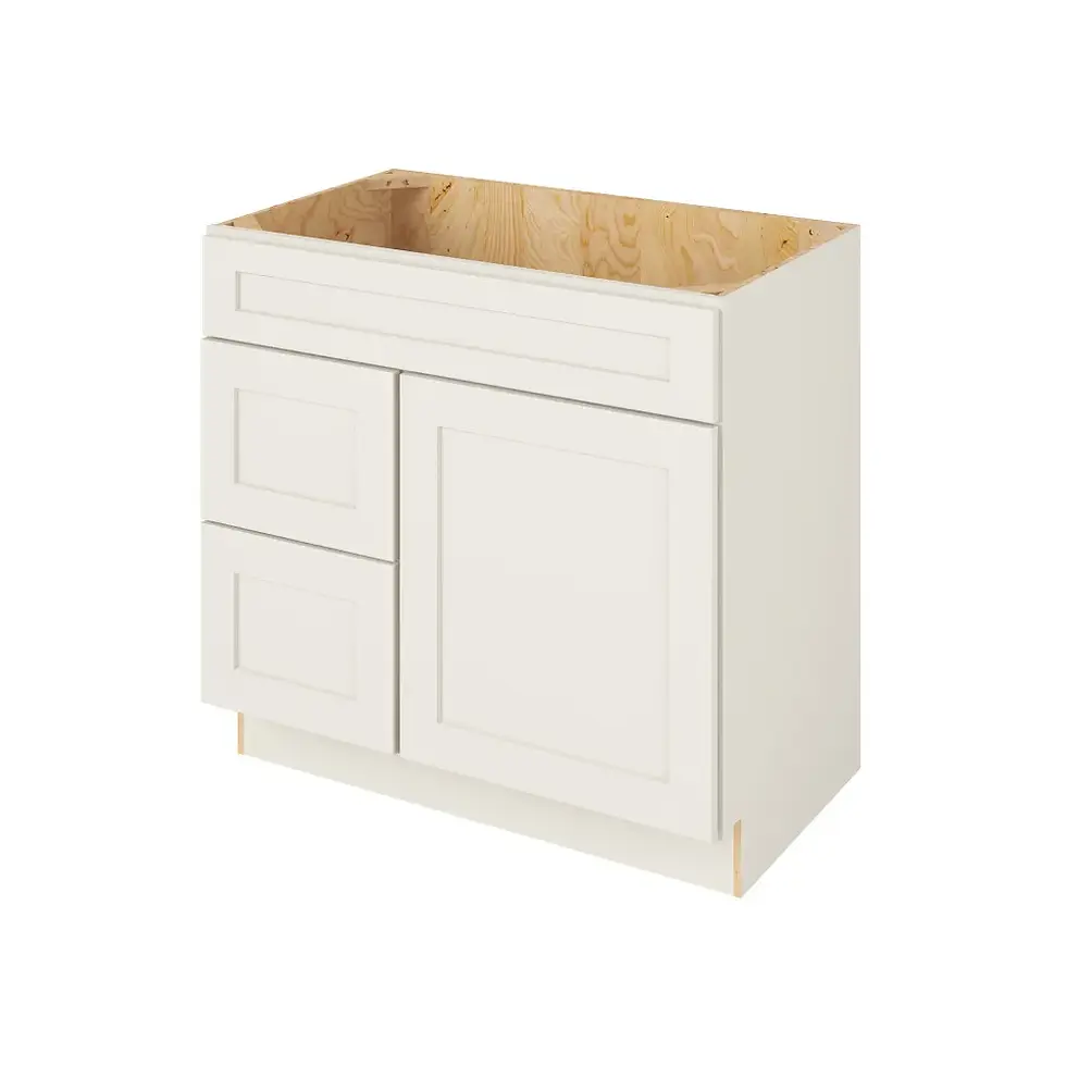 Thumbnail: 36-in W x 35-in H x 21-in D Vsdb_R Cabinet - Monterey - Shell White - Assembled / Quick Build shared image