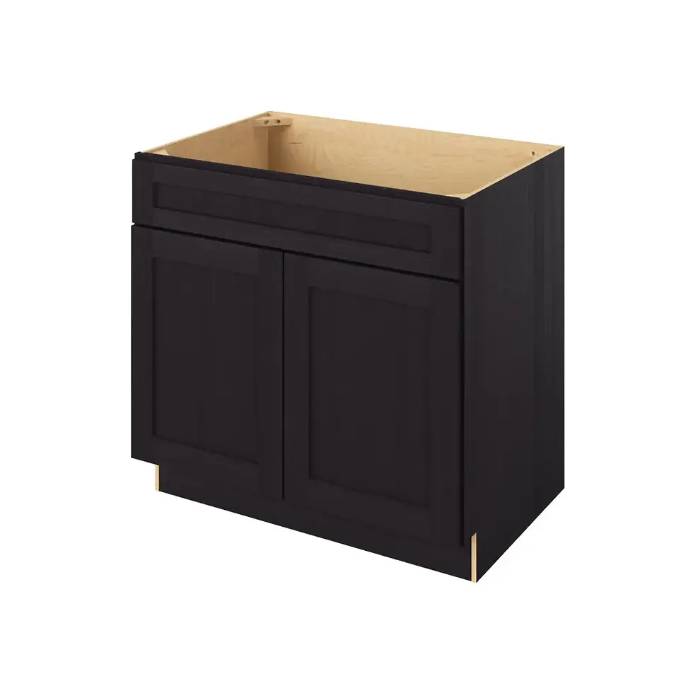 Thumbnail: 36-in W x 35-in H x 21-in D Sink Base Cabinet - Monterey - Espresso - Assembled / Quick Build shared image