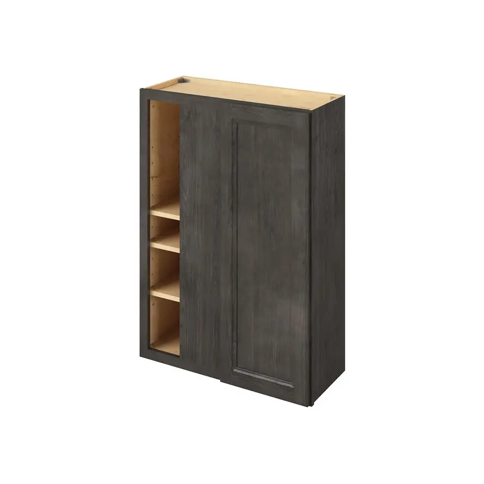 30-42-in W x 42-in H x 12-in D Blind Corner Wall Cabinet - St. Croix - Slate - Assembled - Right