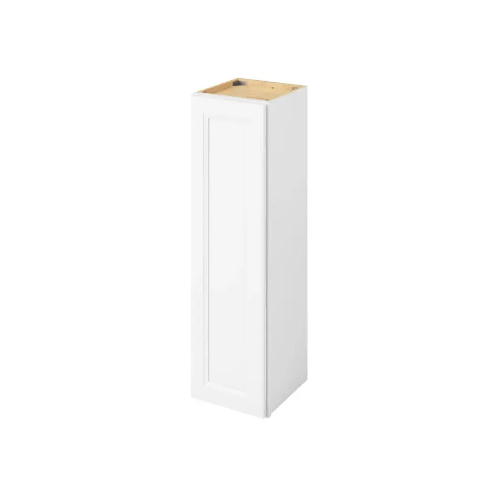 12-in W x 42-in H x 12-in D Wall Cabinet - St. Croix - Polar White - Assembled - Left