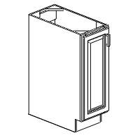 12W x 34.5H x 24D Single Full Height Door Base Kit - B12FH - Edgeline - Left hinge