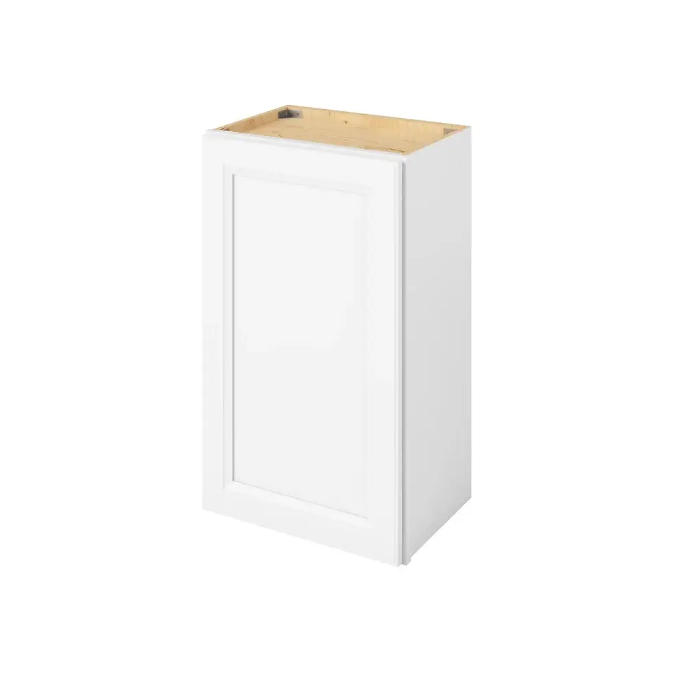 18-in W x 30-in H x 12-in D Wall Cabinet - St. Croix - Polar White - Assembled - Left
