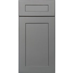 Thumbnail: 18W x 84H x 24D 2-Door 4-Rollout Utility Cabinet Kit - U1884244RS - Shaker - Grey finish
