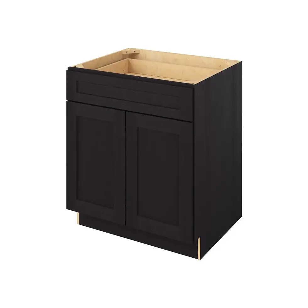 Thumbnail: 30-in W x 35-in H x 24-in D Drawer Door Base Cabinet - Monterey - Espresso - Assembled / Quick Build shared image