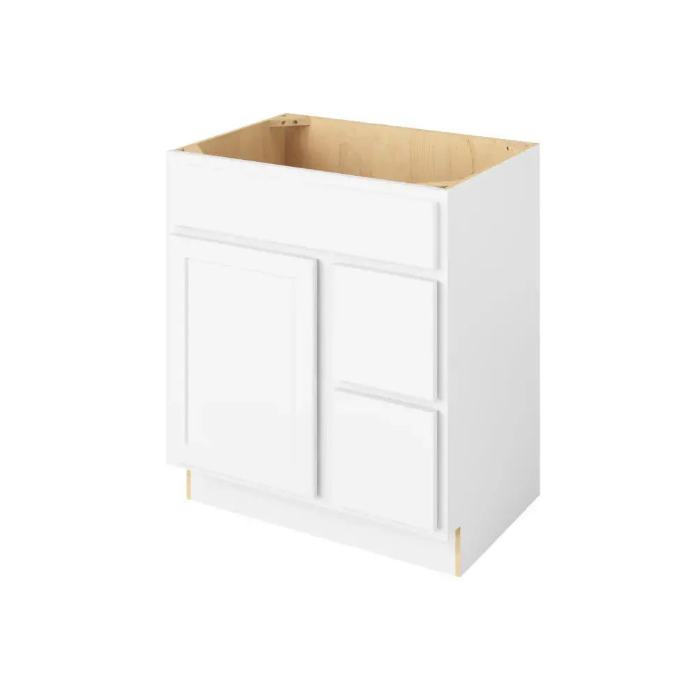 30-in W x 35-in H x 21-in D Vsdb_R Cabinet - Nantucket - Polar White - Assembled