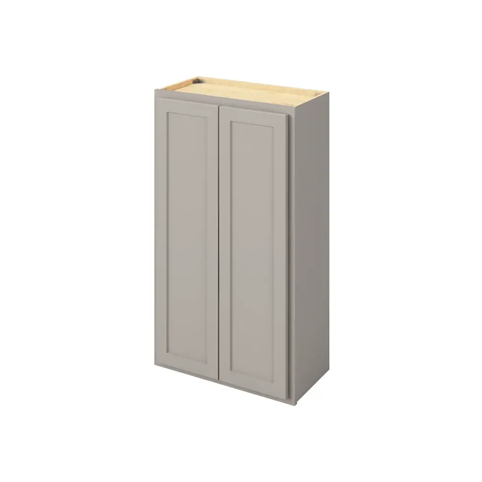 24-in W x 42-in H x 12-in D Wall Cabinet - Nantucket - Pebble Grey - Assembled