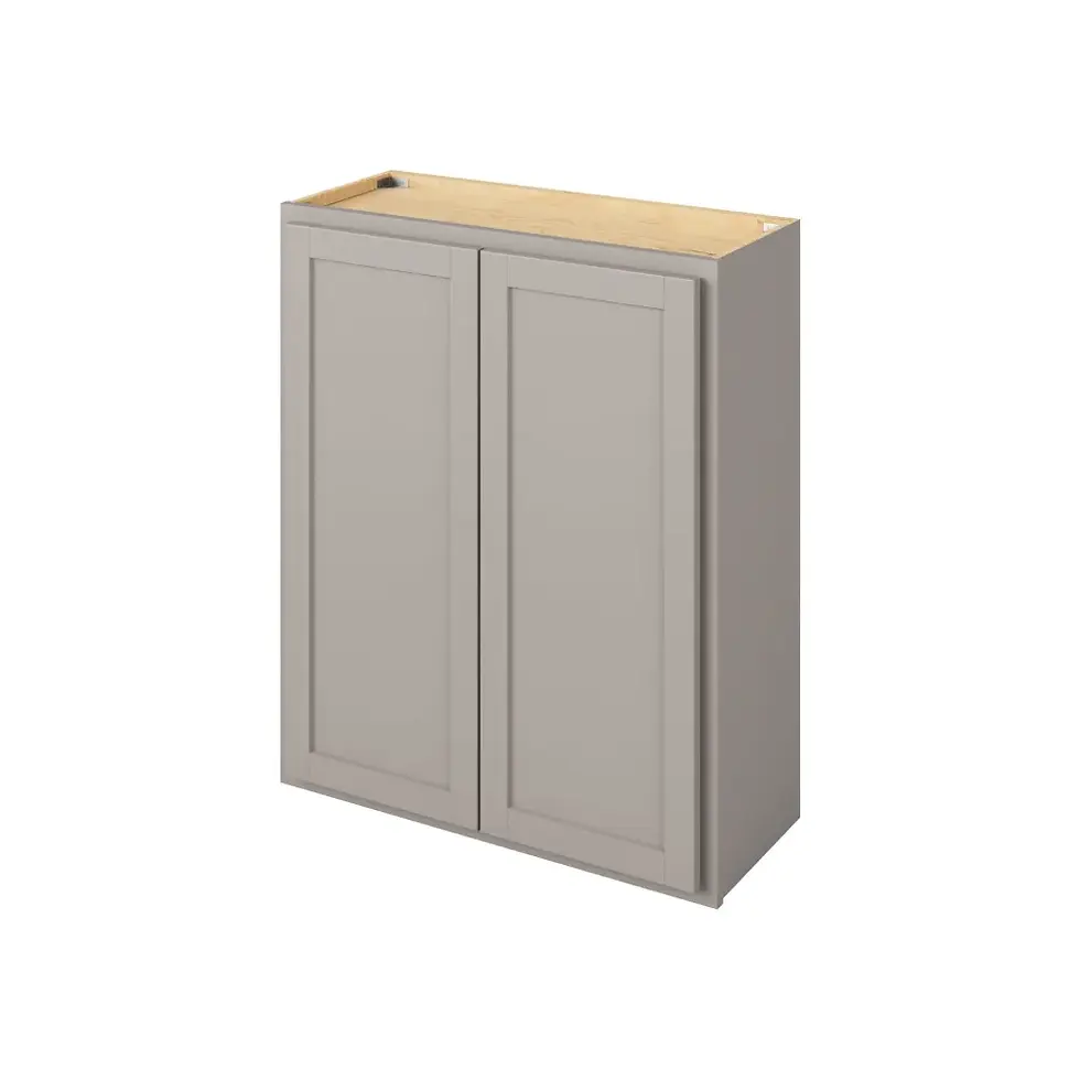 30-in W x 36-in H x 12-in D Wall Cabinet - Nantucket - Pebble Grey - Assembled