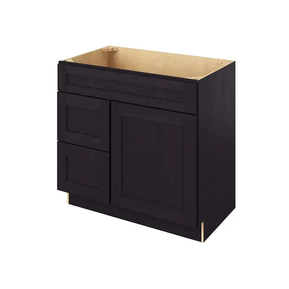 Thumbnail: 36-in W x 35-in H x 21-in D Vsdb_R Cabinet - Monterey - Espresso - Assembled / Quick Build shared image