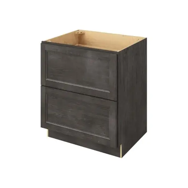 Thumbnail: 30-in W x 35-in H x 24-in D 2-Drawer Base Cabinet - St. Croix - Slate - Assembled