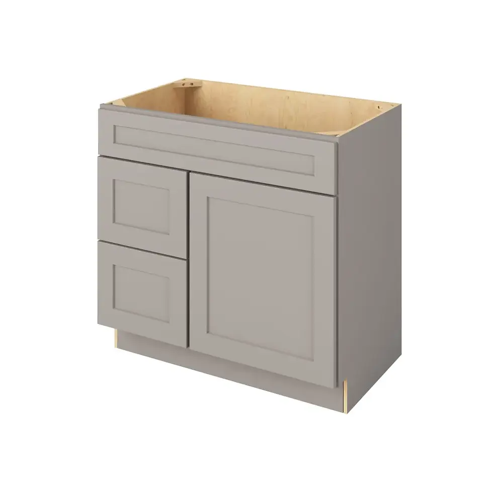 36-in W x 35-in H x 21-in D Vsdb_R Cabinet - Monterey - Pebble Grey - Assembled