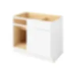 45-48-in W x 35-in H x 24-in D 42"-45", 45"-48" Cabinet - Nantucket - Polar White - Assembled