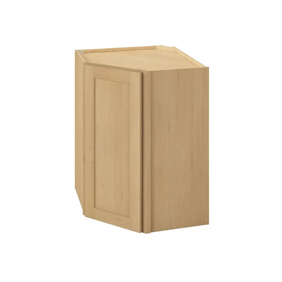 Thumbnail: 27-in W x 36-in H x 15-in D Diagonal Corner Wall Cabinet - Monterey - Sandstone - Assembled - Right