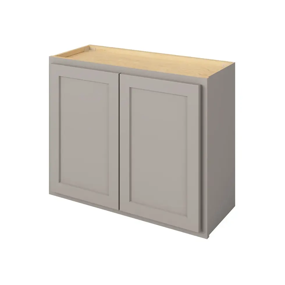 30-in W x 24-in H x 12-in D Wall Cabinet - Nantucket - Pebble Grey - Assembled