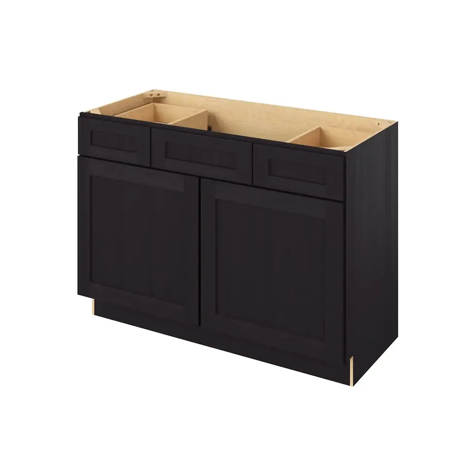 Thumbnail: 48-in W x 35-in H x 21-in D 2-Drawer Combo Vanity Cabinet - Monterey - Espresso - Assembled / Quick Build shared image