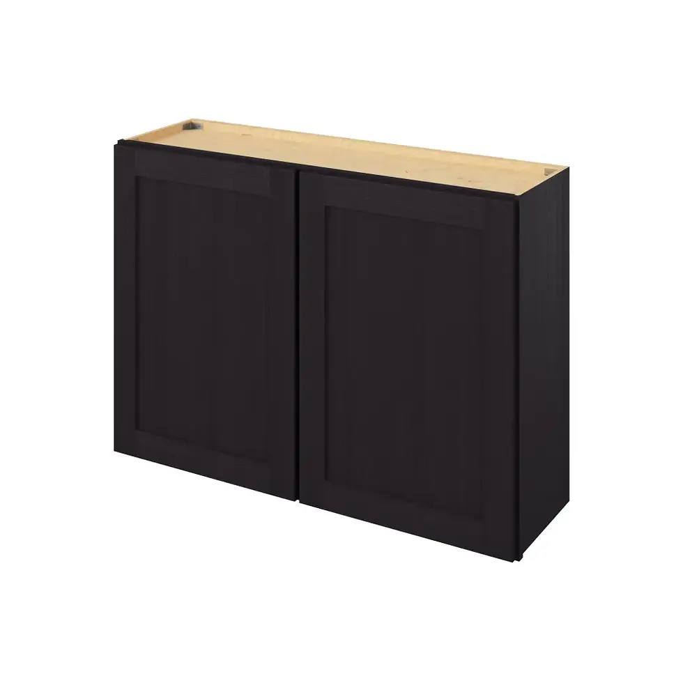 Thumbnail: 42-in W x 30-in H x 12-in D Wall Cabinet - Monterey - Espresso - Assembled / Quick Build shared image