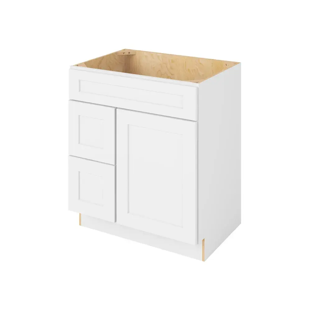 30-in W x 35-in H x 21-in D Vsdb_R Cabinet - Monterey - Polar White - Assembled