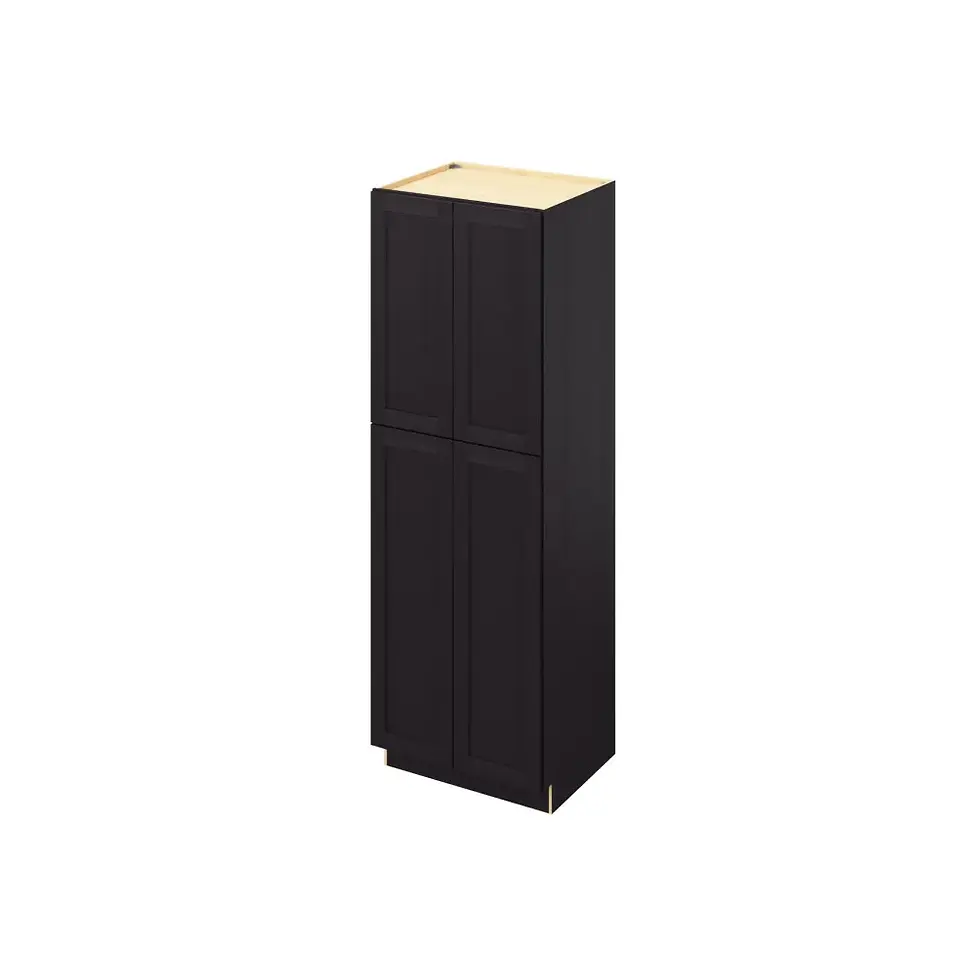 Thumbnail: 30-in W x 90-in H x 24-in D Pantry Cabinet - Monterey - Espresso - Assembled / Quick Build shared image