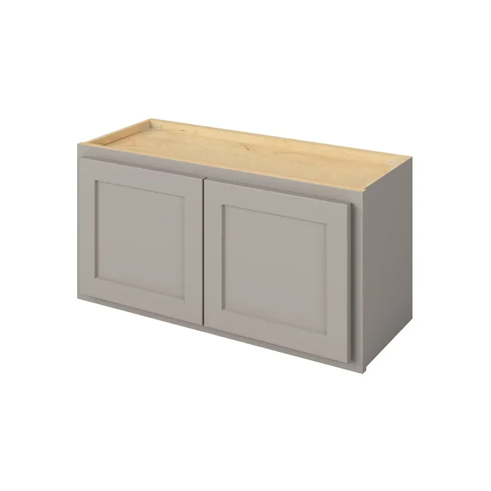 30-in W x 15-in H x 12-in D Wall Cabinet - Nantucket - Pebble Grey - Assembled