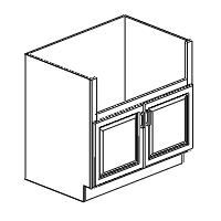 36-in W x 34.5-in H x 24-in D Double Door Farm Sink Base - FSB36 - Haven