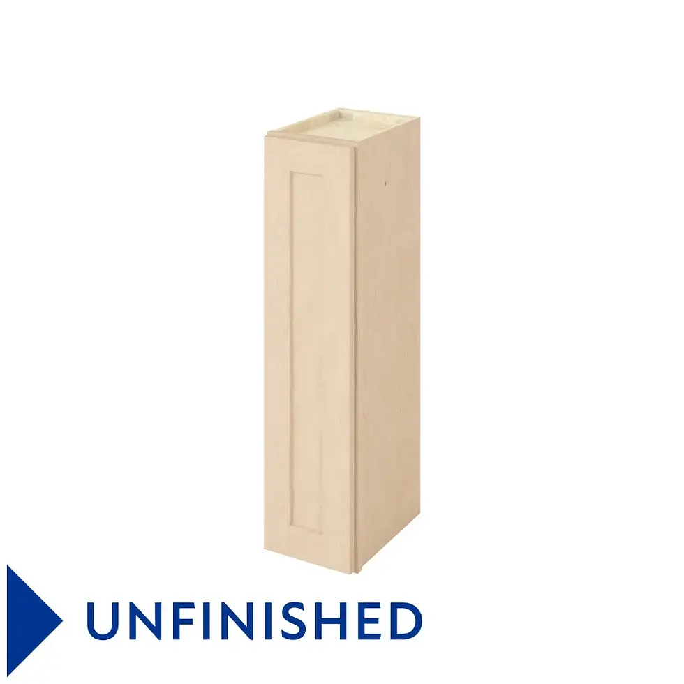 Thumbnail: 9-in W x 36-in H x 12-in D Wall Cabinet - Monterey - Unfinished - Quick Build - Not Applicable